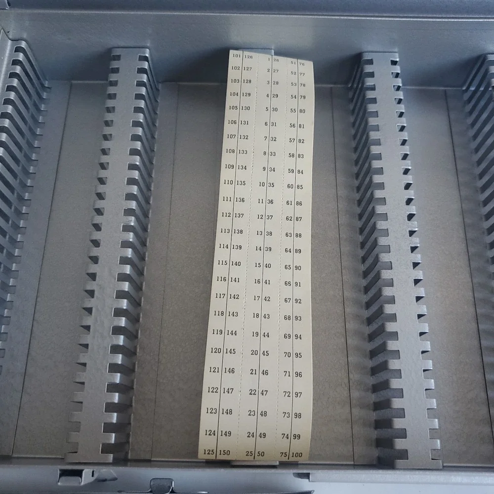 Logan #110 De Luxe 2x2 Slide Trays Gray Lot of 3